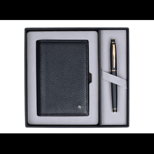  DR239 Hediyelik Set Dolma Kalem 35 Noble Mat Siyah & Jotter Siyah