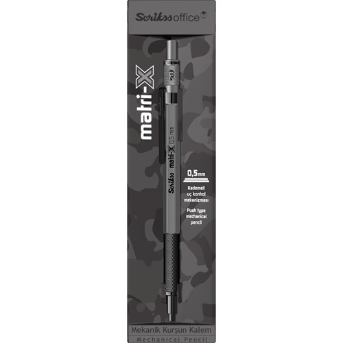 Matri-X Mekanik Kurşun Kalem 0.5 mm Gri