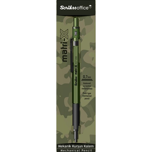 Matri-X Mekanik Kurşun Kalem 0.7 mm Haki