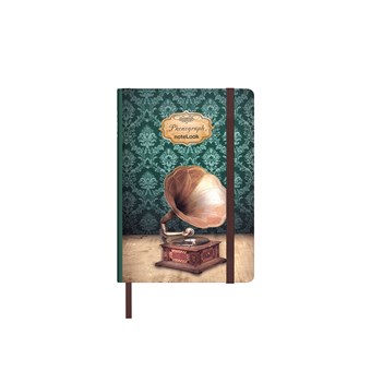  Retro Defter Çizgili A6 Phonograph