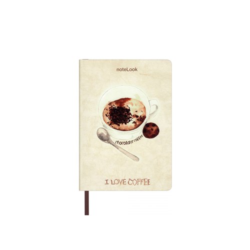  I Love Coffee Defter Çizgili A6 Chocolate
