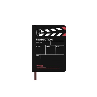  Production Defter Dikey Çizgili A7 Siyah