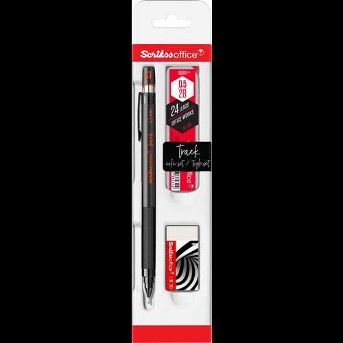 Track 3'lü Set Mekanik Kurşun Kalem 0.5 mm Turuncu