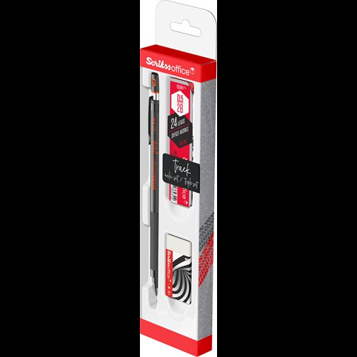 Track 3'lü Set Mekanik Kurşun Kalem 0.5 mm Turuncu
