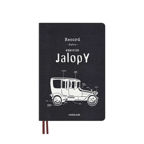  Tekstil Kapak Defter Çizgili A5 Jalopy