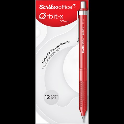 Orbit-X Mekanik Kurşun Kalem 0.7 mm Beyaz 12'li Kutu