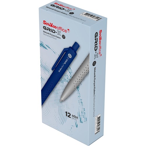 Grid-X Mekanik Kurşun Kalem 0.5 mm Pastel Gri 12'li Kutu