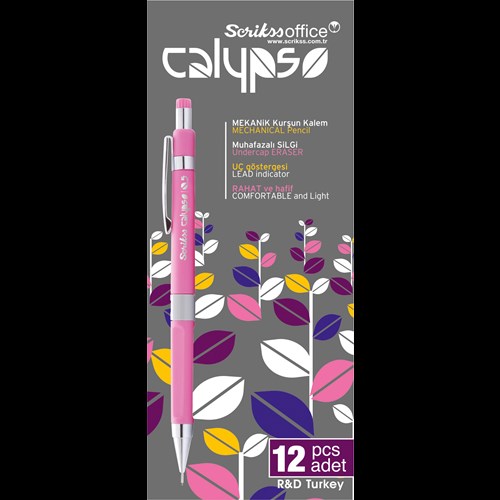 Calypso Color Mekanik Kurşun Kalem 0.5 mm Pembe 12'li Kutu