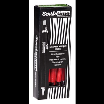  Simo Mekanik Kurşun Kalem 0.5 mm 12'li Kutu Kırmızı
