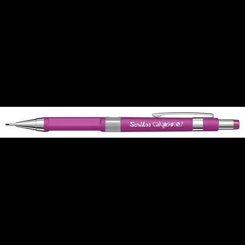 Calypso Color Mekanik Kurşun Kalem 0.7 mm Mor - Silgi - Min 0.7 mm 3'lü Blister