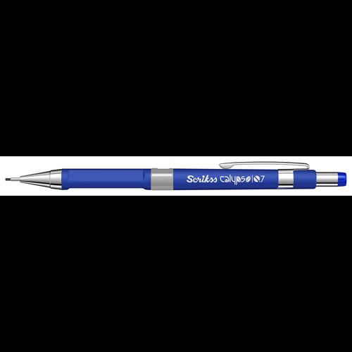 Calypso Color Mekanik Kurşun Kalem 0.7 mm Mavi - Silgi - Min 0.7 mm 3'lü Blister