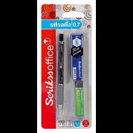 Atlantis Mekanik Kurşun Kalem 0.7 mm Siyah - Silgi - Min 3'lü Blister Ürün görseli