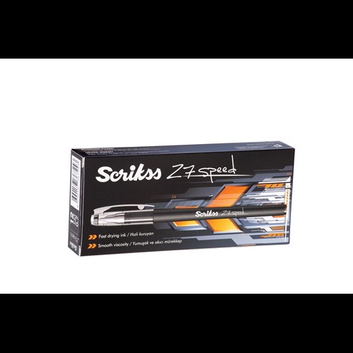 Speed Jel Tükenmez Kalem 0.7 mm Siyah 12'li Kutu