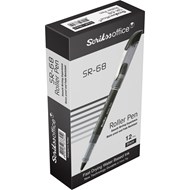  SR68 Roller Kalem 0.7 mm 12'li Kutu Siyah Ürün görseli