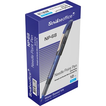  NP68 İğne Uçlu Tükenmez Kalem 0.5 mm 12'li Kutu Mavi