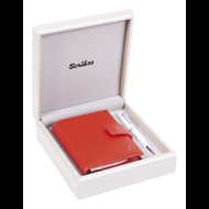  SDR308 Hediyelik Set 62 Chic Beyaz & Deri Cep Ajanda Kırmızı Ürün görseli