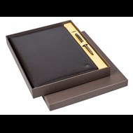  DR8113-2 Portföy - Tablet Kılıfı Kahverengi & 599 Touch Pen Tükenmez Kalem Titanyum Ürün görseli