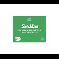  Dolma Kalem Kartuş 6'lı Paket Yeşil Ürün görseli
