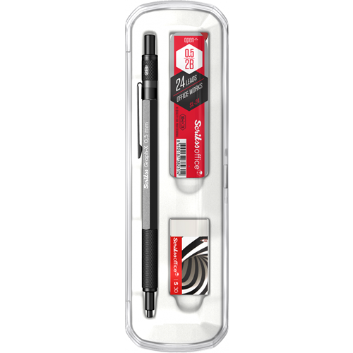 Graph-X 3'lü Set Mekanik Kurşun Kalem 0.5 mm Antrasit