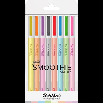  Smoothie Jel Kalem 0.7 mm 8'li Blister Karışık Renk