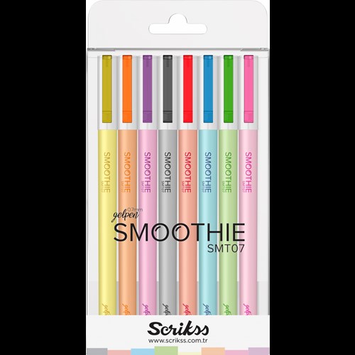  Smoothie Jel Kalem 0.7 mm 8'li Blister Karışık Renk