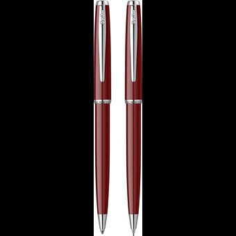 Vintage 52 Tükenmez - Mekanik Kurşun Kalem Takım Bordo Kristal Kutu