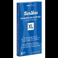  Dolma Kalem Kartuş XL 6'lı Paket Mavi Ürün görseli