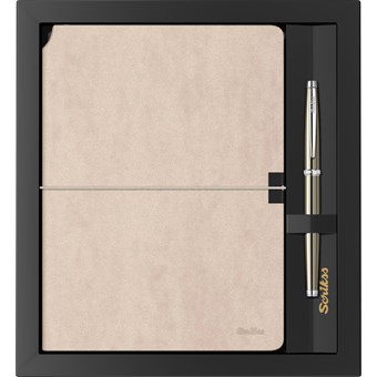 SD600-12 Verona Bej A5 Defter & 800 Roller Titanyum Krom