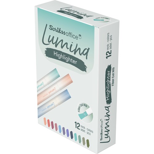 Lumina Fosforlu Kalem Lilac Colour - 2107U 12'li Kutu
