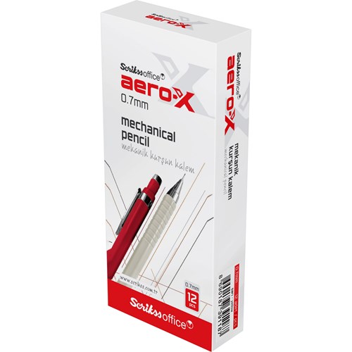 Aero-X Mekanik Kurşun Kalem 0.7 mm Sarı 12'li Kutu
